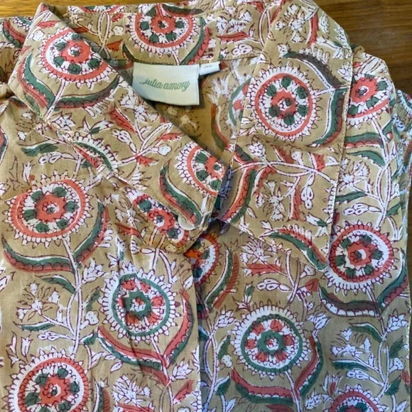 Floral Beige Midi Dress - Picture 2 of 2